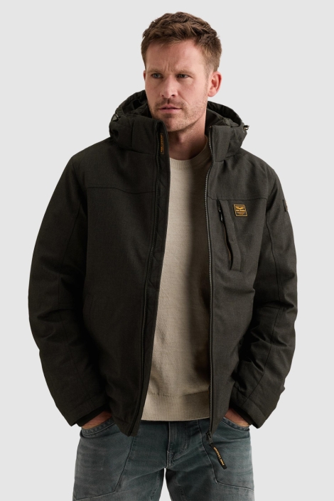PME legend grijze heren jas | Model vooraanzicht