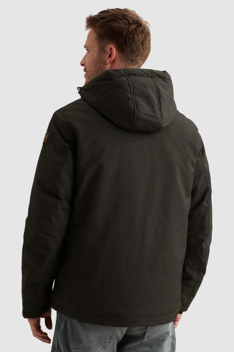 PME legend grijze heren jas | Model achteraanzicht