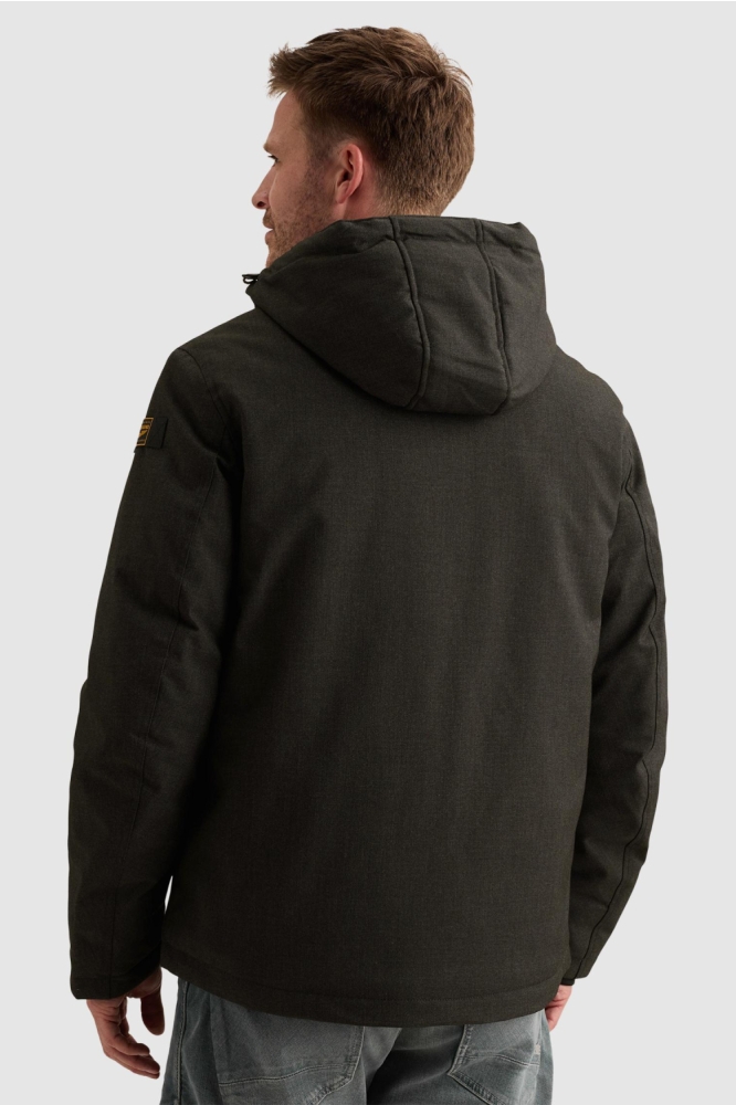 PME legend grijze heren jas | Model achteraanzicht