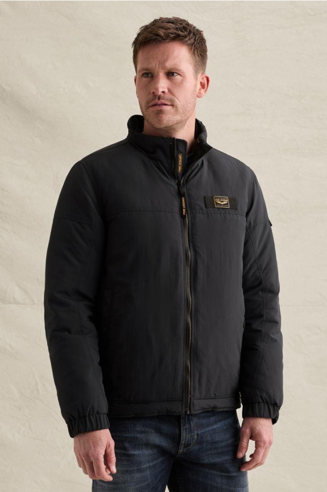 PME legend blauwe heren jas | Model vooraanzicht