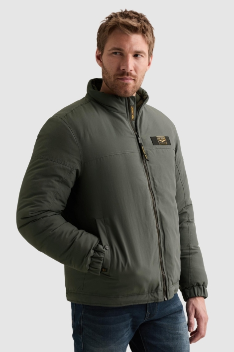 PME legend groene heren jas | Model vooraanzicht