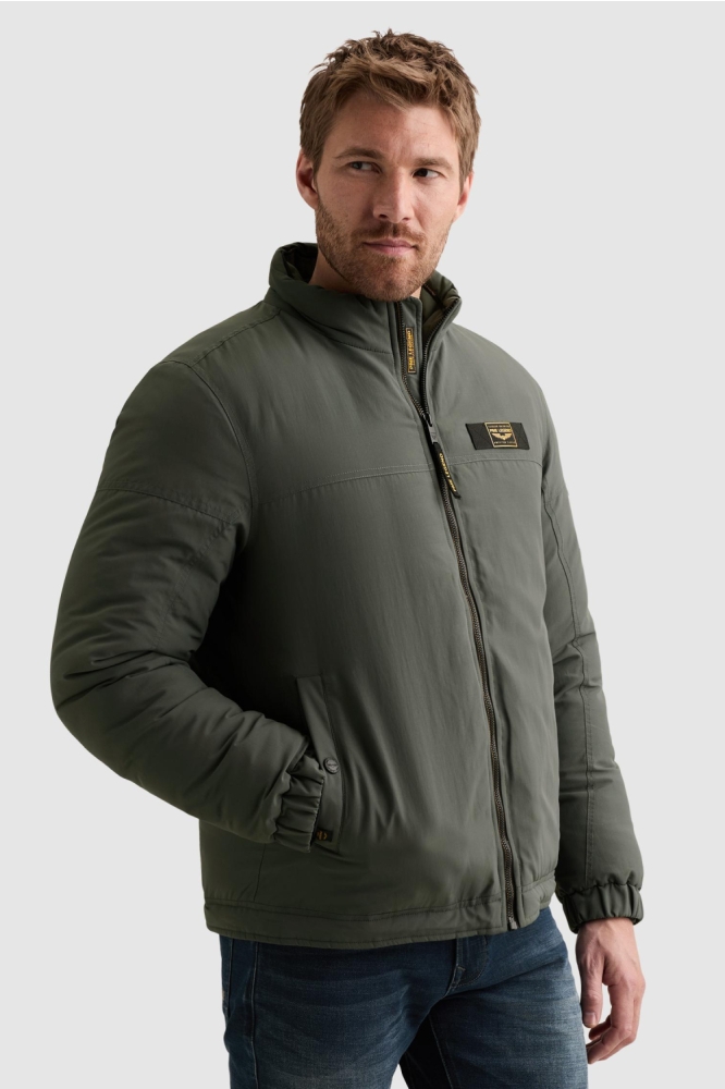 PME legend groene heren jas | Model vooraanzicht