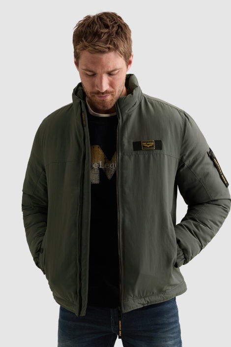 PME legend groene heren jas | Model vooraanzicht