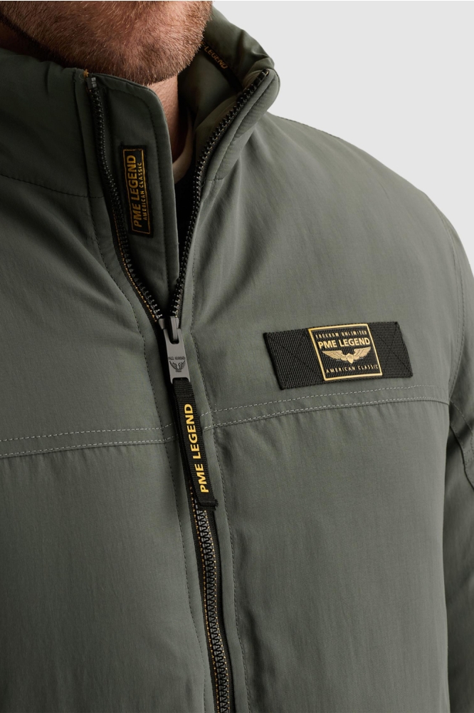 PME legend groene heren jas | Close up