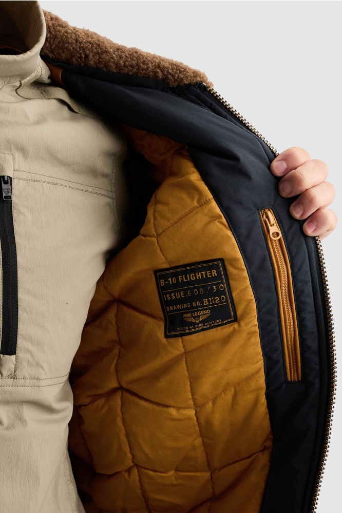 PME legend blauwe heren jas | Close up