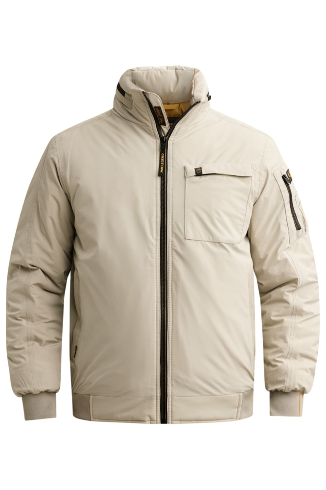 PME legend beige heren jas | Vooraanzicht