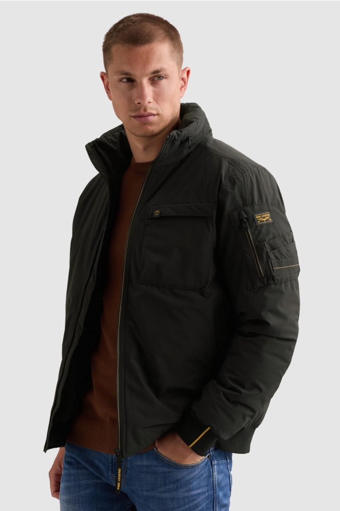 PME legend zwarte heren jas | Model zijaanzicht