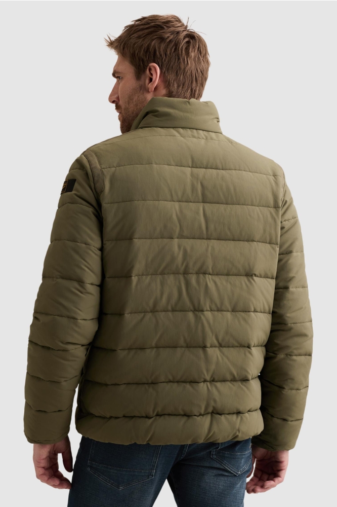 PME legend groene heren jas | Model achteraanzicht