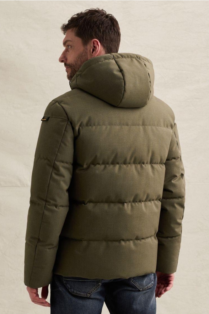PME legend groene heren jas | Model achteraanzicht