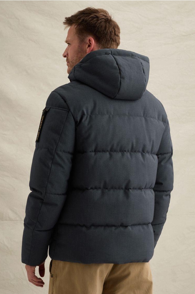 PME legend blauwe heren jas | Model achteraanzicht