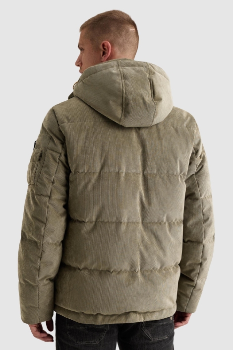 PME legend groene heren jas | Model achteraanzicht