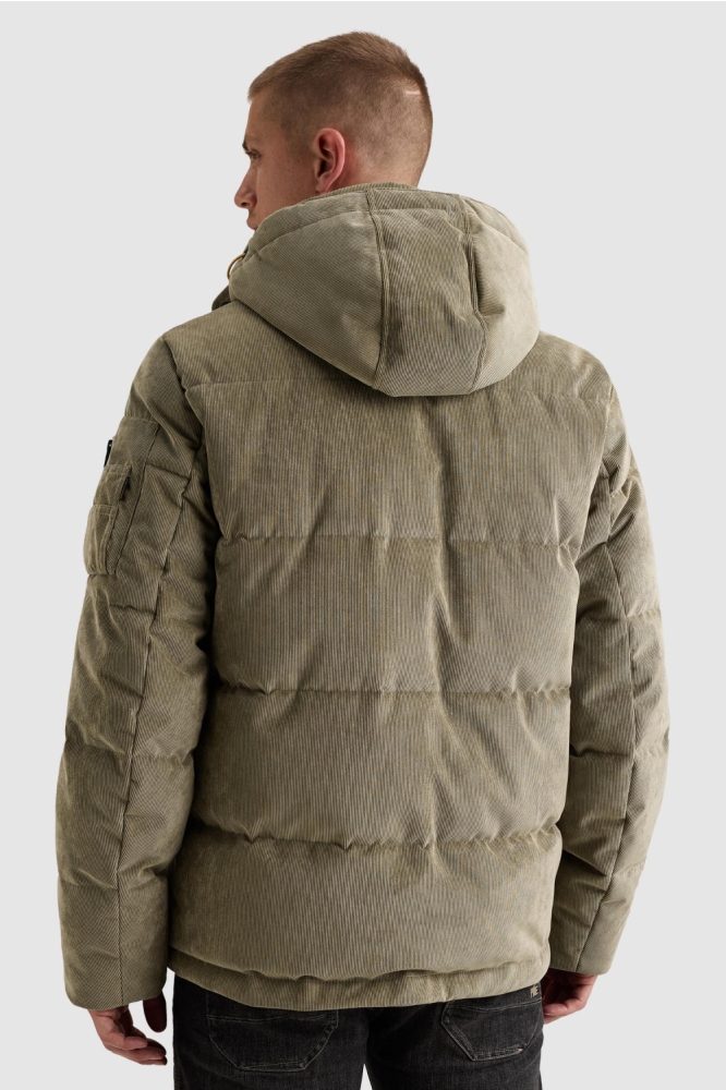 PME legend groene heren jas | Model achteraanzicht