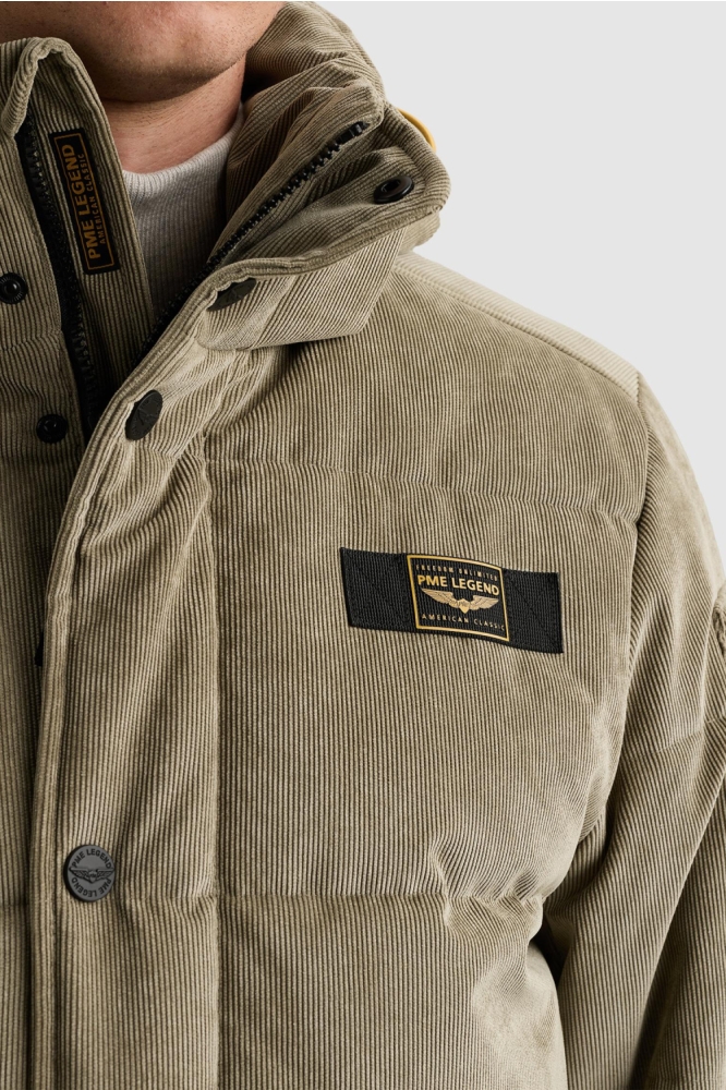 PME legend groene heren jas | Close up