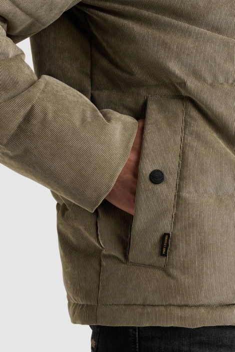 PME legend groene heren jas | Close up