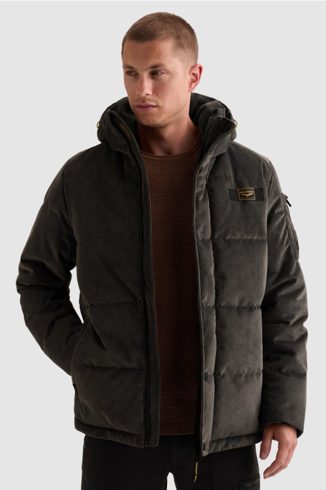 PME legend blauwe heren jas | Model vooraanzicht
