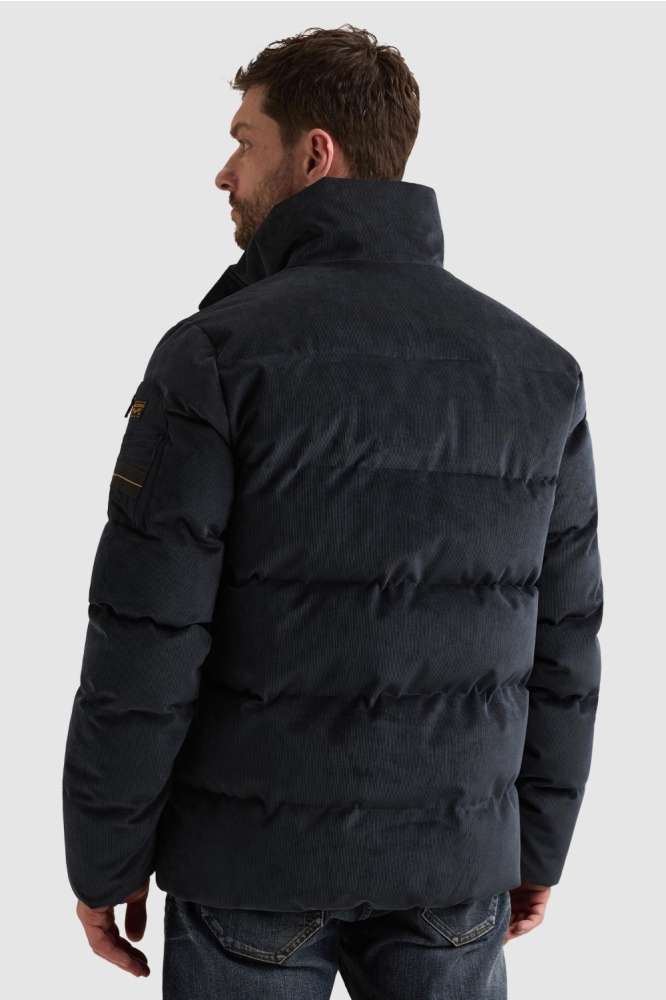 PME legend blauwe heren jas | Model achteraanzicht