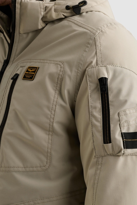 PME legend beige heren jas | Close up