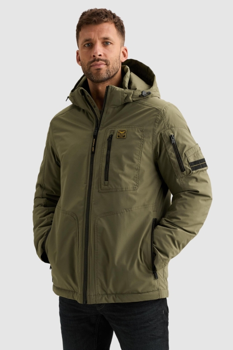 PME legend groene heren jas | Model vooraanzicht