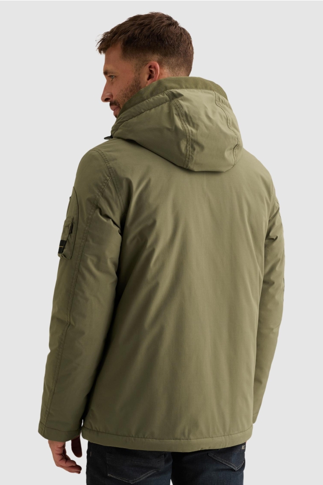 PME legend groene heren jas | Model achteraanzicht