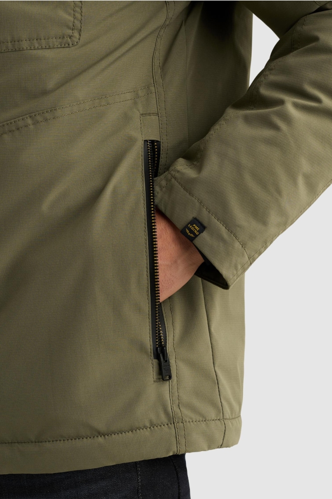 PME legend groene heren jas | Close up
