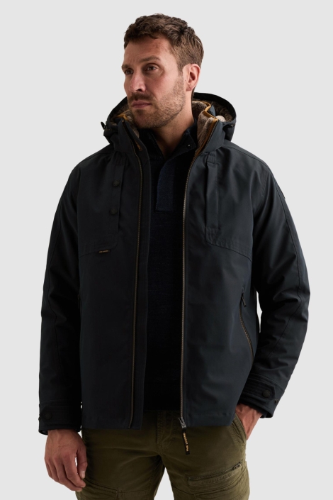 PME legend blauwe heren jas | Model vooraanzicht