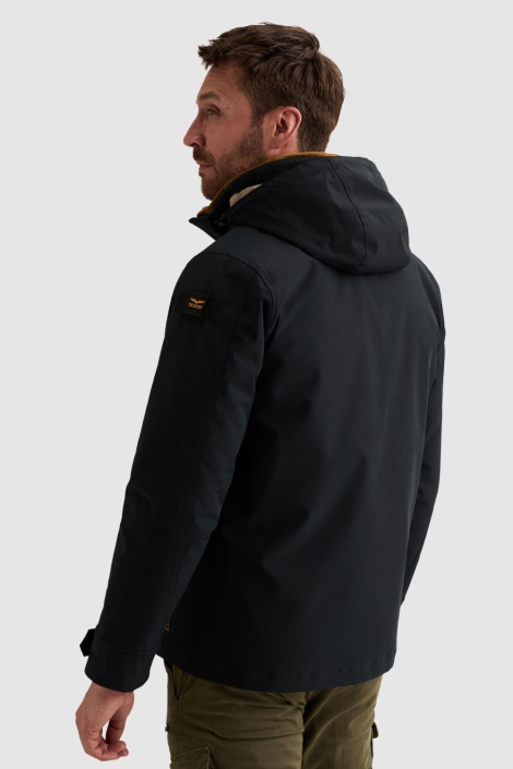 PME legend blauwe heren jas | Model achteraanzicht