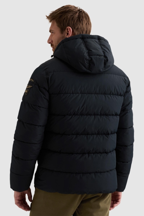 PME legend blauwe heren jas | Model achteraanzicht