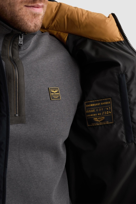 PME legend blauwe heren jas | Close up