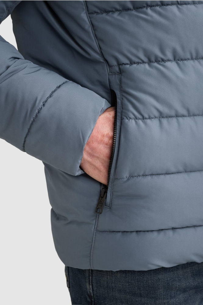 Vanguard blauwe heren jas | Close up