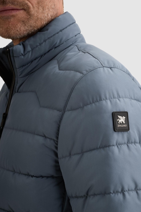 Vanguard blauwe heren jas | Close up