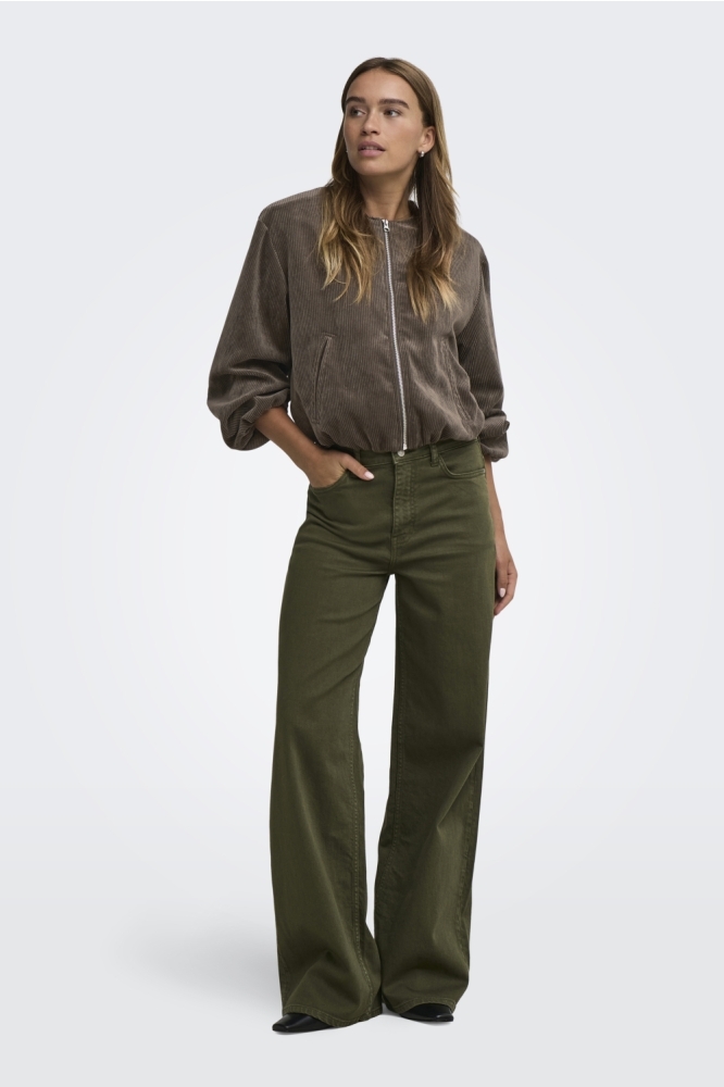 Jacqueline de Yong bruine dames jas | Model