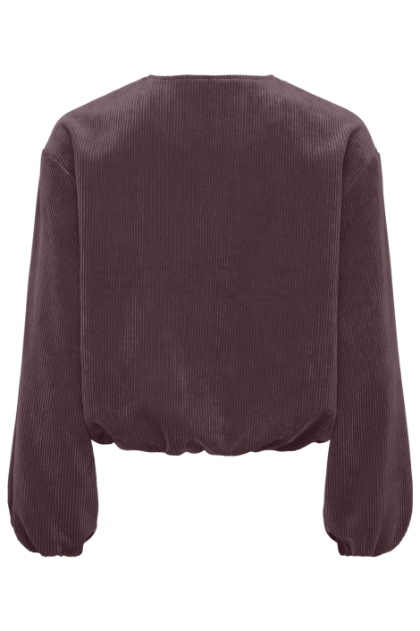 Jacqueline de Yong bordeaux dames jas | Achteraanzicht