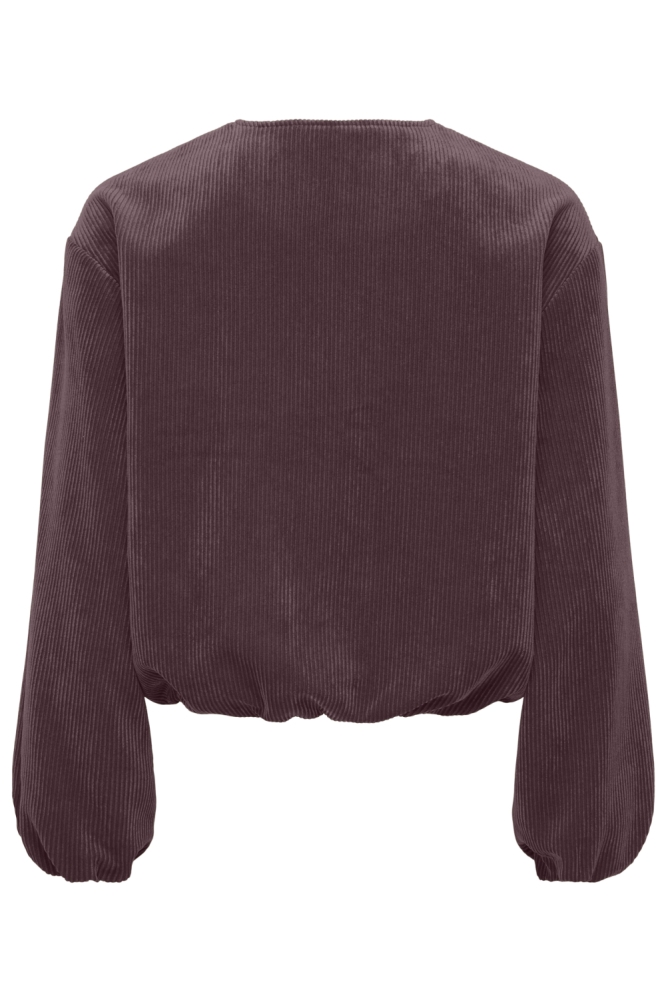 Jacqueline de Yong bordeaux dames jas | Achteraanzicht
