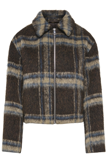 Only Jas ONLKATE CHECK JACKET OTW 15383085 Coffee Bean