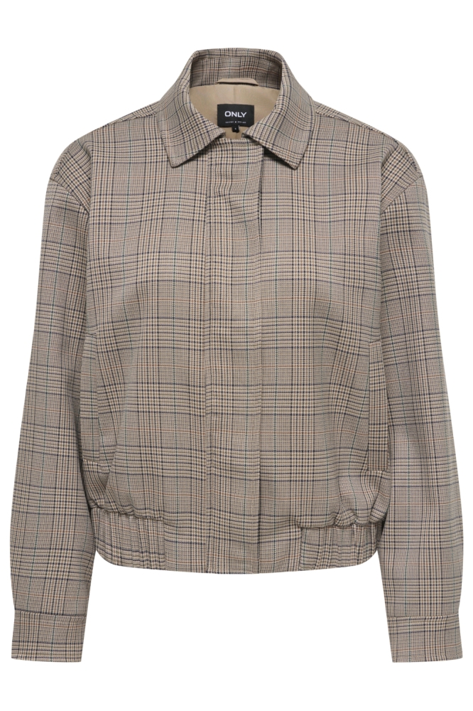 Only bruine dames jas | Vooraanzicht