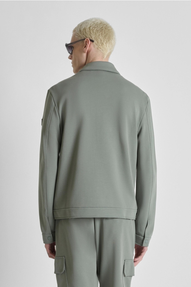 Antony Morato groene heren vest | Model achteraanzicht