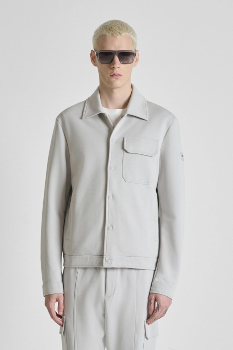 Antony Morato grijze heren vest | Model vooraanzicht