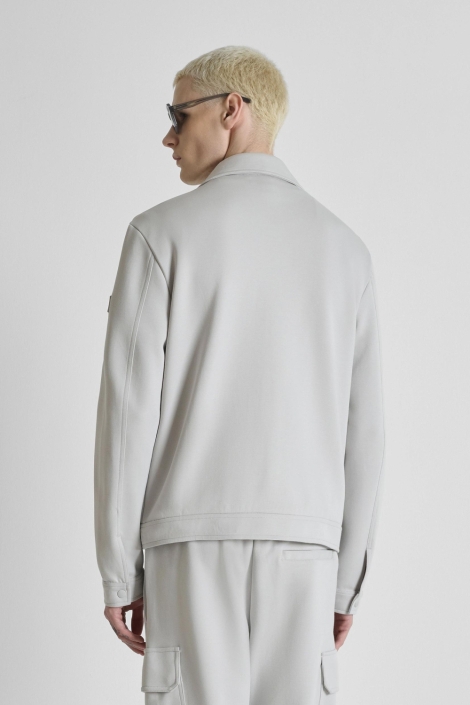 Antony Morato grijze heren vest | Model achteraanzicht