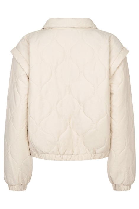 Ydence beige dames jas | Achteraanzicht