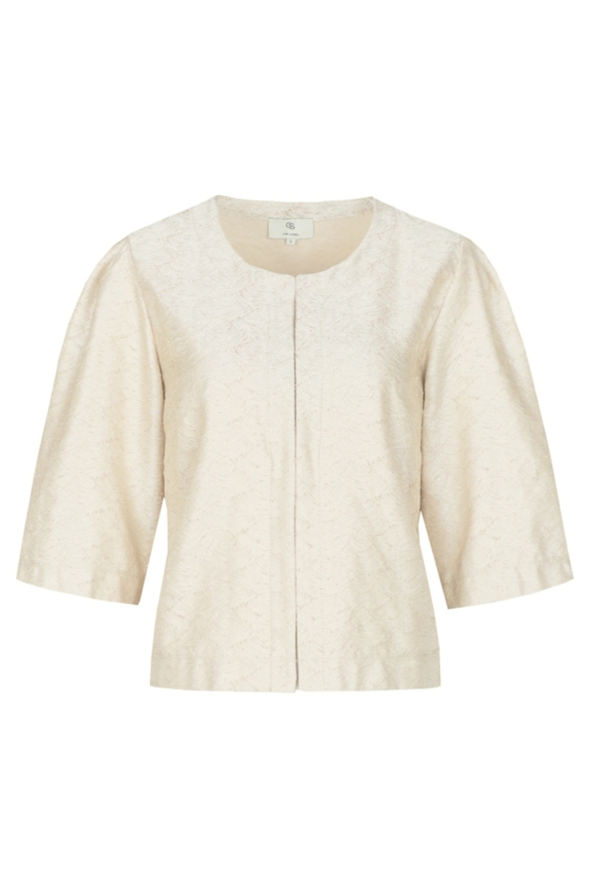 C&S The Label zand dames blazer | Vooraanzicht