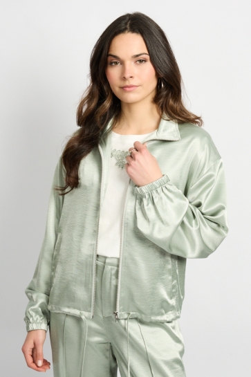 C&S The Label Jas INGRID JACKET 26ZQH14 773 WILLOW GREEN