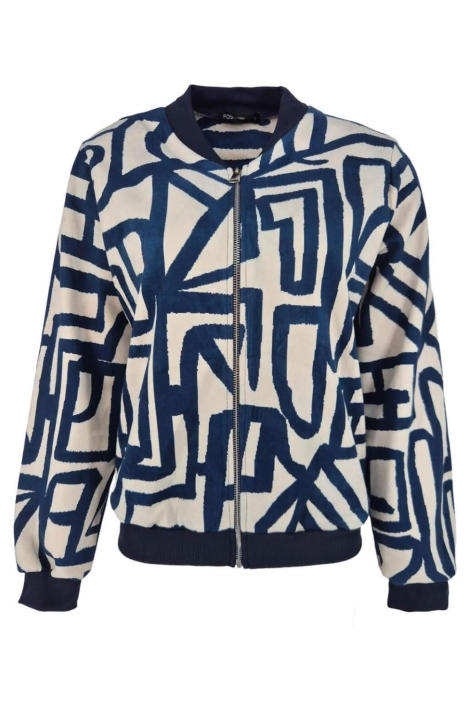 FOS Amsterdam blauwe dames vest | Vooraanzicht