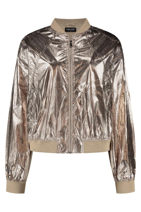 Lady Day gouden dames jas | Vooraanzicht