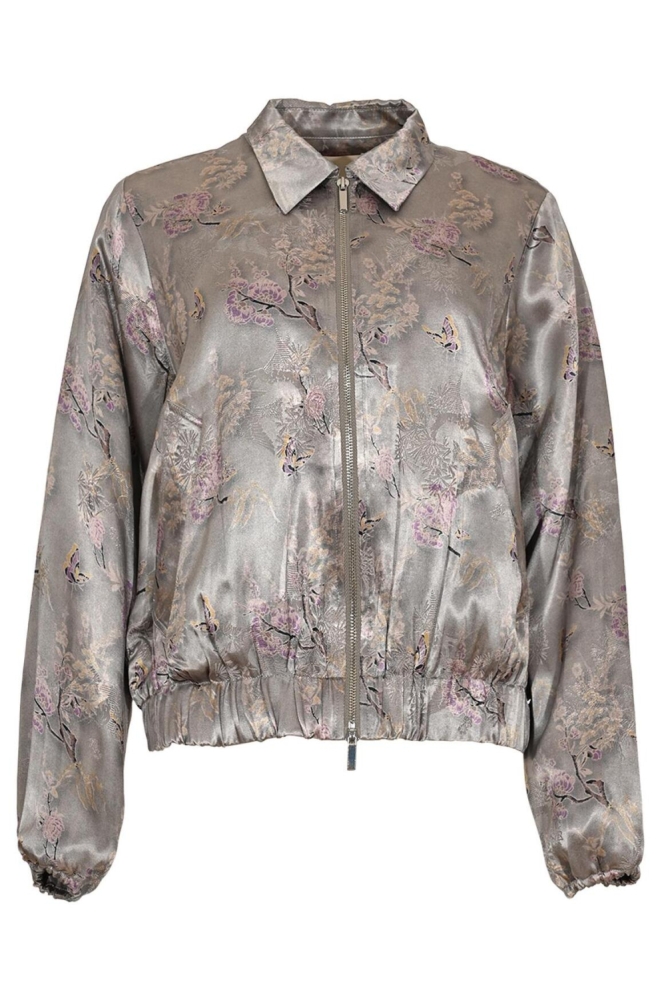 Maicazz grijze dames jas | Vooraanzicht