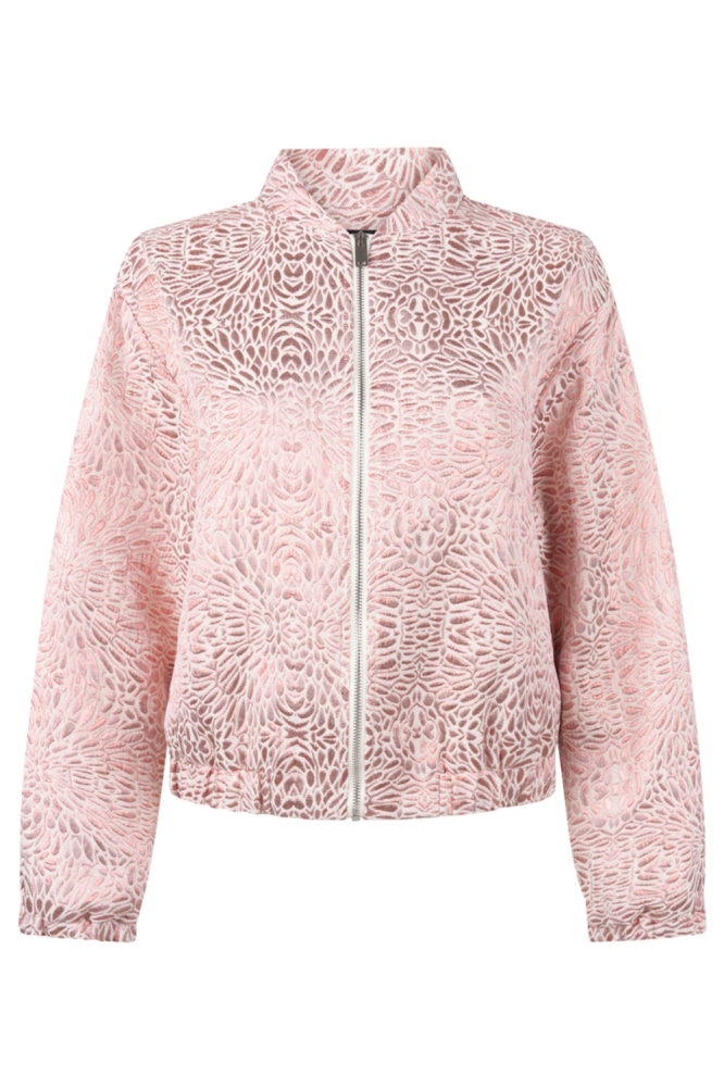 Juffrouw Jansen roze dames jas | Vooraanzicht