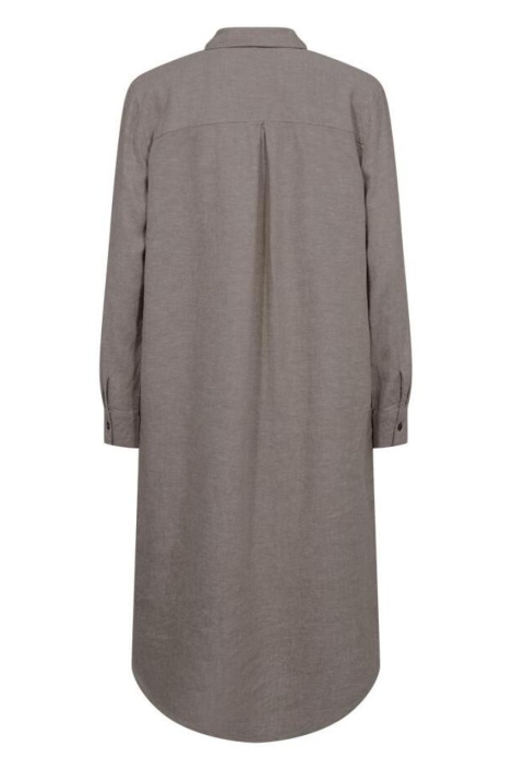 Freequent grijze dames jurk | Achteraanzicht