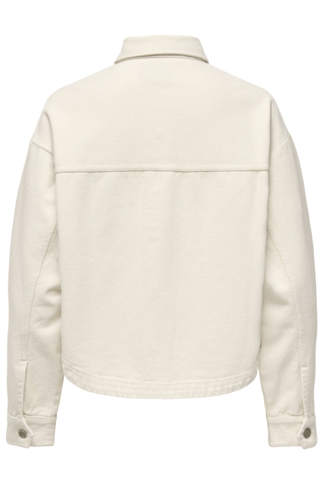 Jacqueline de Yong ecru dames jas | Achteraanzicht