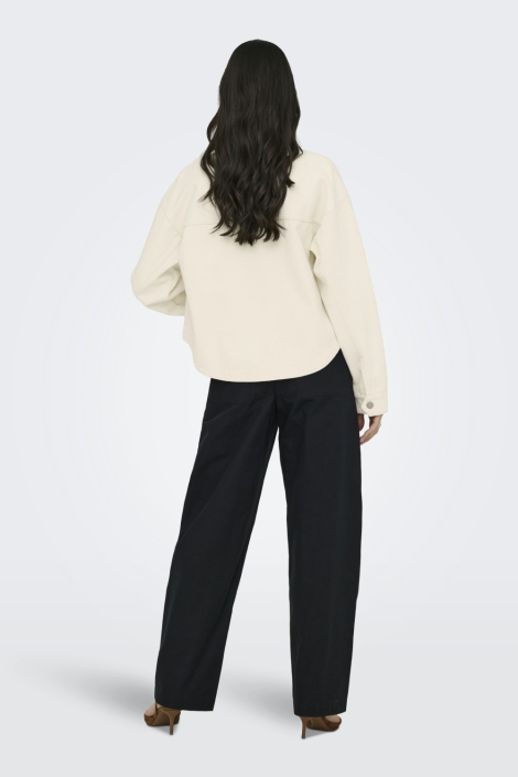 Jacqueline de Yong ecru dames jas | Model