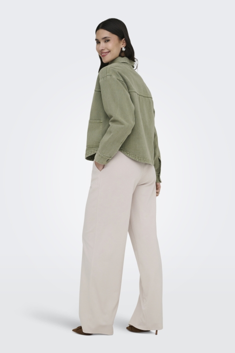 Jacqueline de Yong groene dames jas | Model