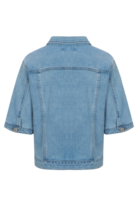 C&S The Label blauwe dames jas | Achteraanzicht